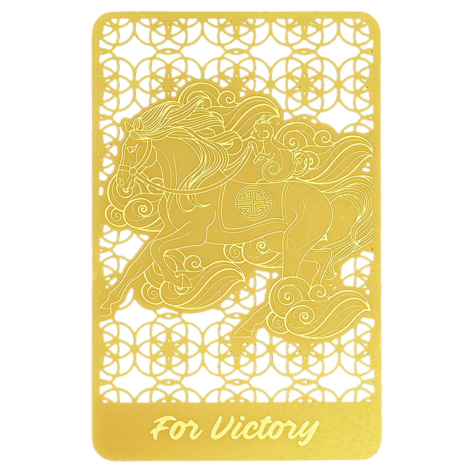 Juanxian Feng Shui Fly On Monkey On Horse Golden Card JW5694