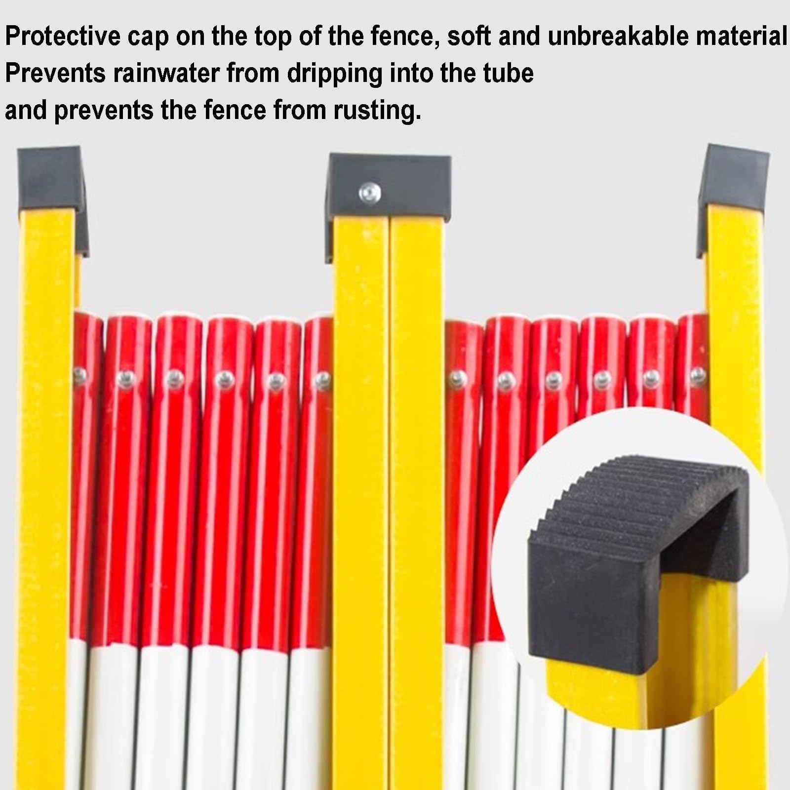 Barrera de Tijera portátil Extensible - Barricada metálica de tráfico para Control de accesos, Barrera de Seguridad retráctil para Eventos al Aire Libre, gestión de Multi