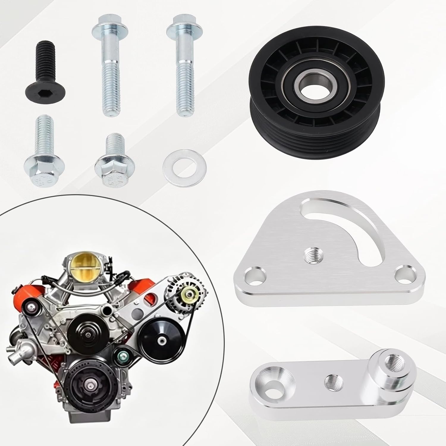 LS Serpentine Belt Tensioner with Pulley for 97-04 LS1 LS6