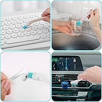 Vista 7 de 8Pcs Small Household Cleaning Brushes, Tiny Cleaning Brush Set Micro Scrubber 8 in 1 Detail Cleaning Brush Small Holes Corner Space Keyboard Bottle