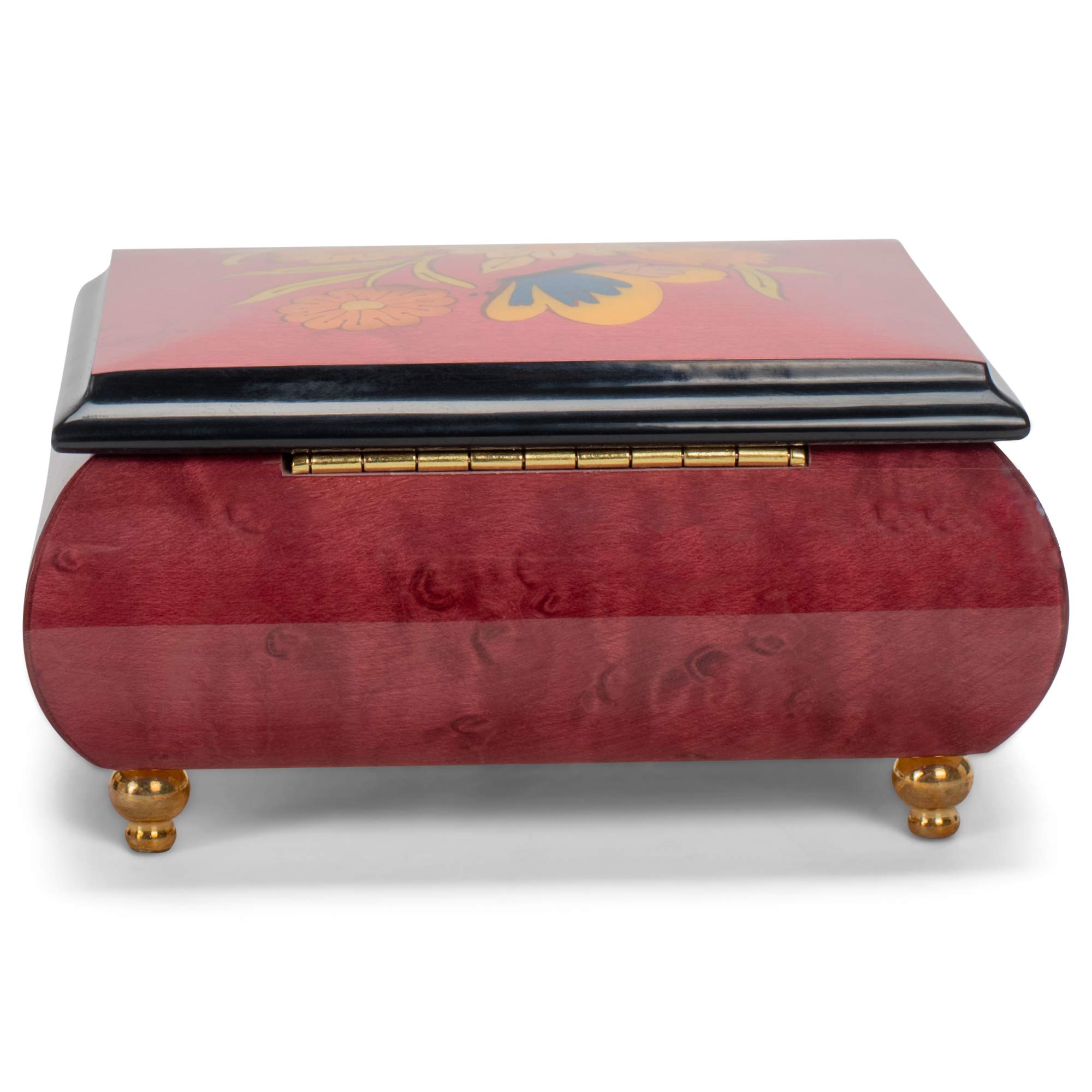 Haelo Boîte à musique en bois Motif papillon 5x4 Fur Elise