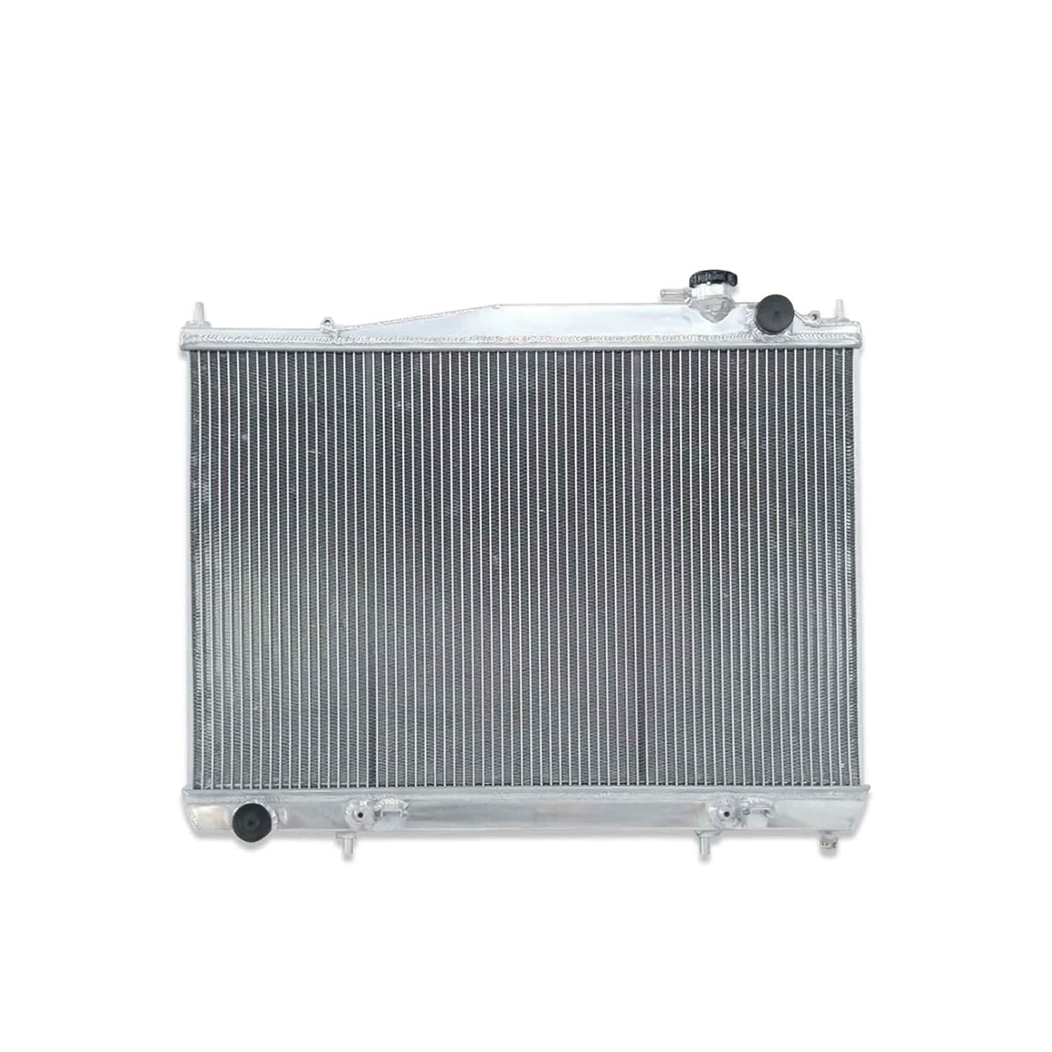 Aluminum Radiator + Fans Compatible with 1997-2001 Nissan Navara D22 R50 2.5L 3.0L at MT