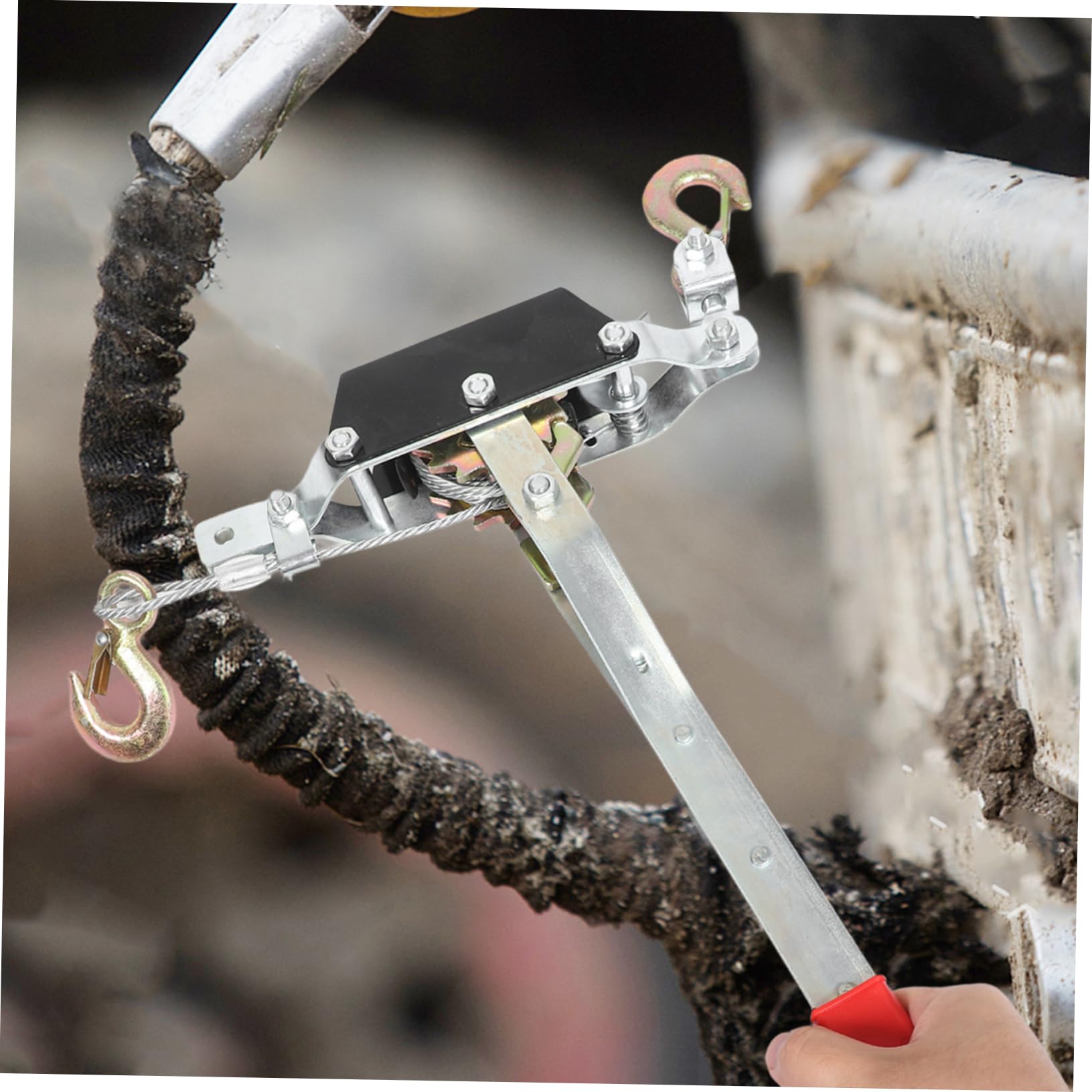 Tendeur de Câble Rouge 1 Tonne en Acier au Carbone pour Traction