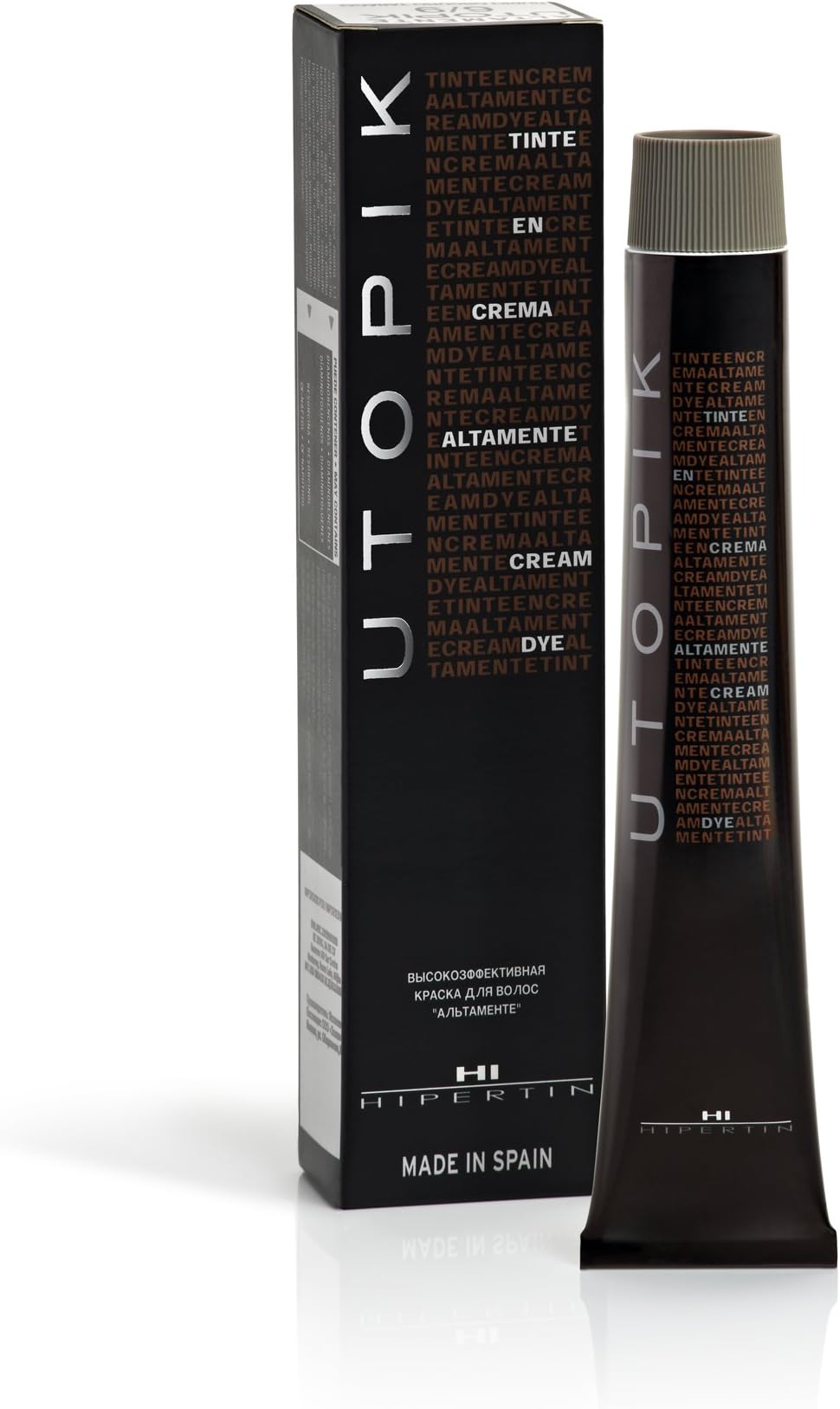 Hipertin Utopik Tinte En Crema Altamente - Permanent Cream Hair Color - 2.03 Fl. Oz. Tubes of Hair Color - Shade Selection: 6/73 - Golden Sandy Dark Blonde