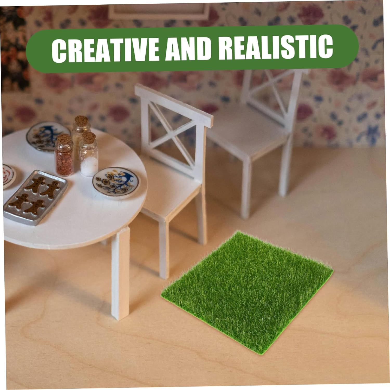 10pcs Imitation Grass for Model Turf Artificial Moss for Terrariums Eco Bottle Landscapes and Miniature Displays Decorative Fake Grass for and Home Decor