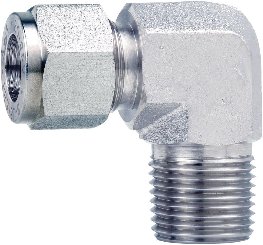 90 Degree Male Elbow Tube Fittings, Om Tubes Stainless Steel 304 (1/4