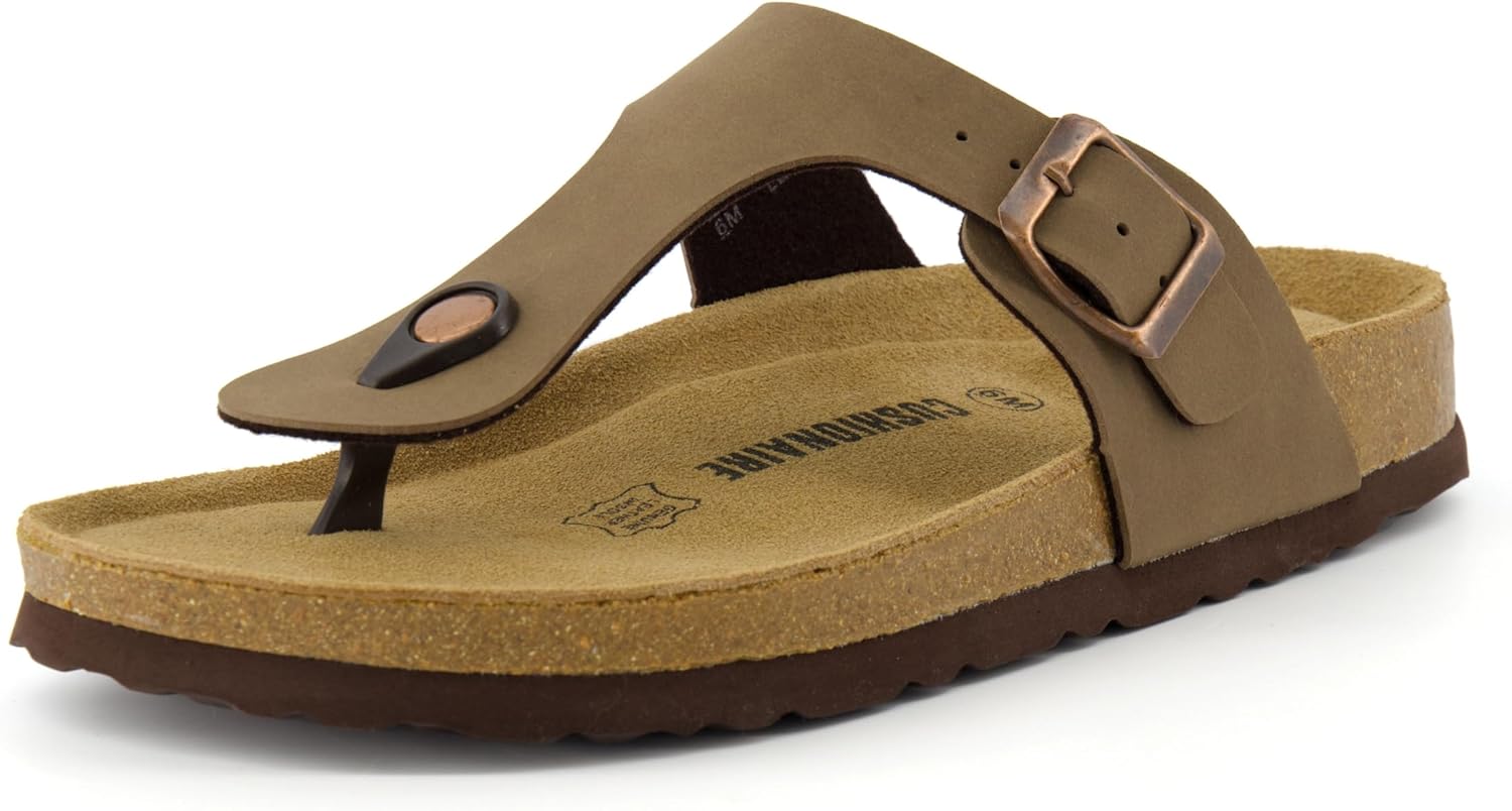 CUSHIONAIRE Women's Leah Cork Footbed Sandal With +Comfort - Image 8