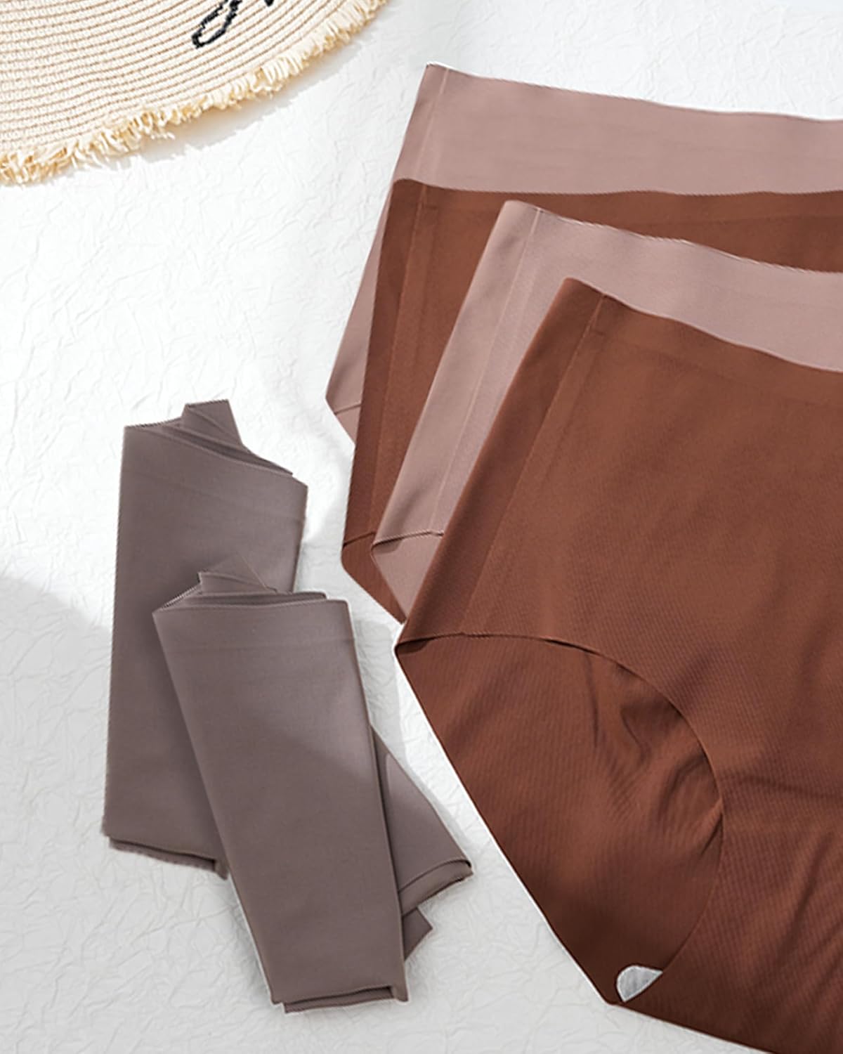 LEVAO Women's High Waisted Seamless Underwear No Show Full Coverage Briefs Stretchy Invisible Panties Cheeky Pack of 6 - Image 5