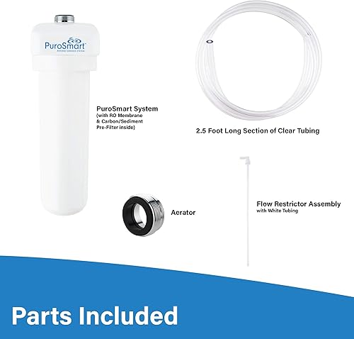 Miniatura 5 de PuroSmart High Flow RO System Home Water Treatment System  Compact RO System Mounts Directly onto Faucet  Great for Apartments & Rentals  Applied