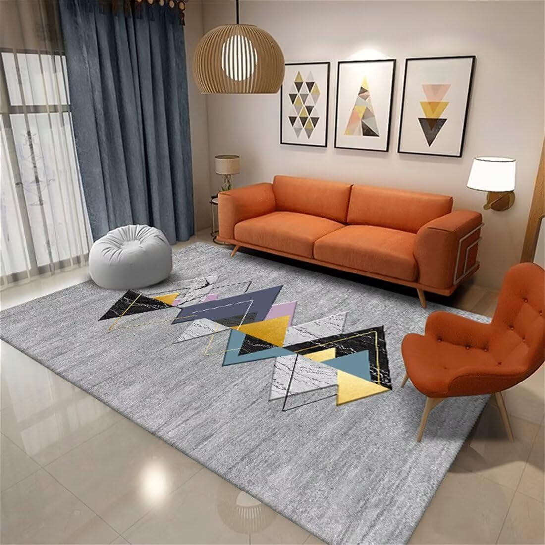 Tapis de jeux bébé pliable de 160x200cm idéal pour l'éveil dans le salon