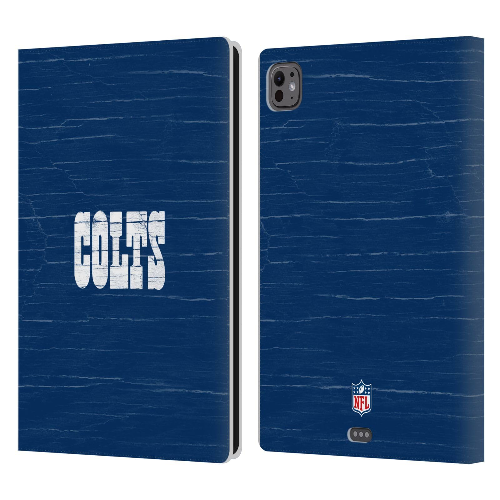 Protection iPad Pro 11 M4 NFL Indianapolis Colts étui portefeuille