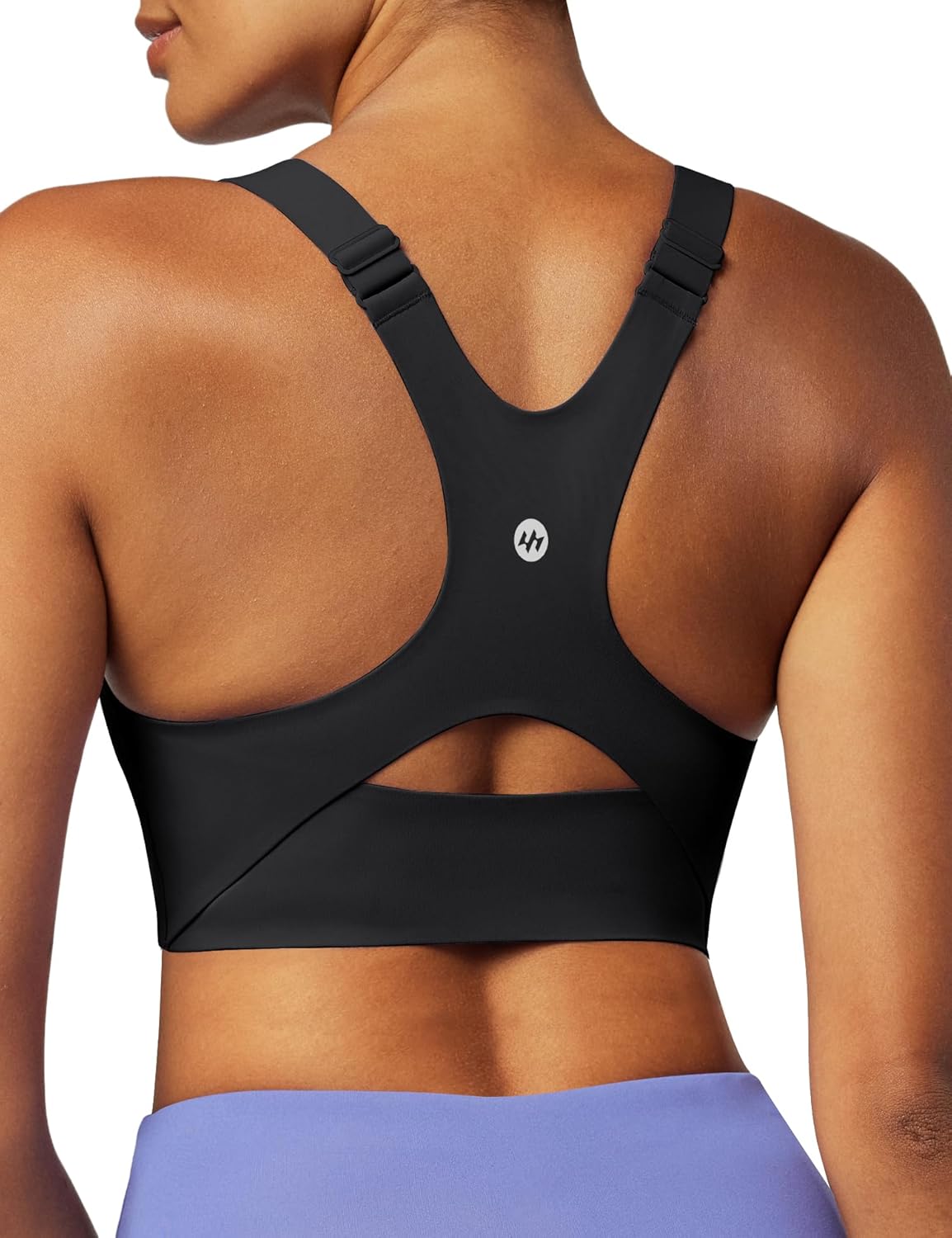 Ewedoos Womens Sports Bras Comfort Yoga Sports Bra Medium Support Racerback Workout Tops Seamless Adjustable Gym Bra