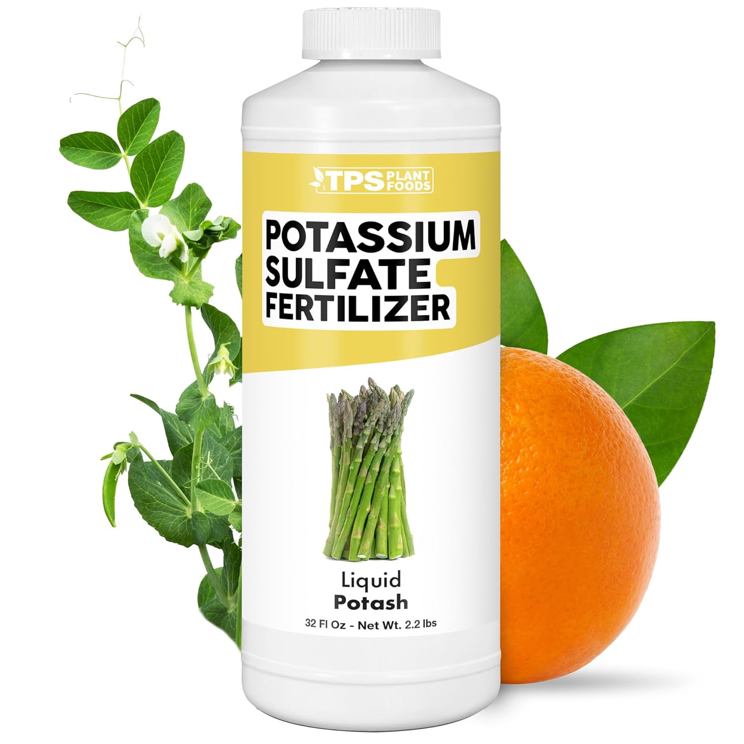 Potassium Sulfate Fertilizer, Premium Potassium and Sulfur Plant Nutrient Blend, 32 oz (1 Quart)