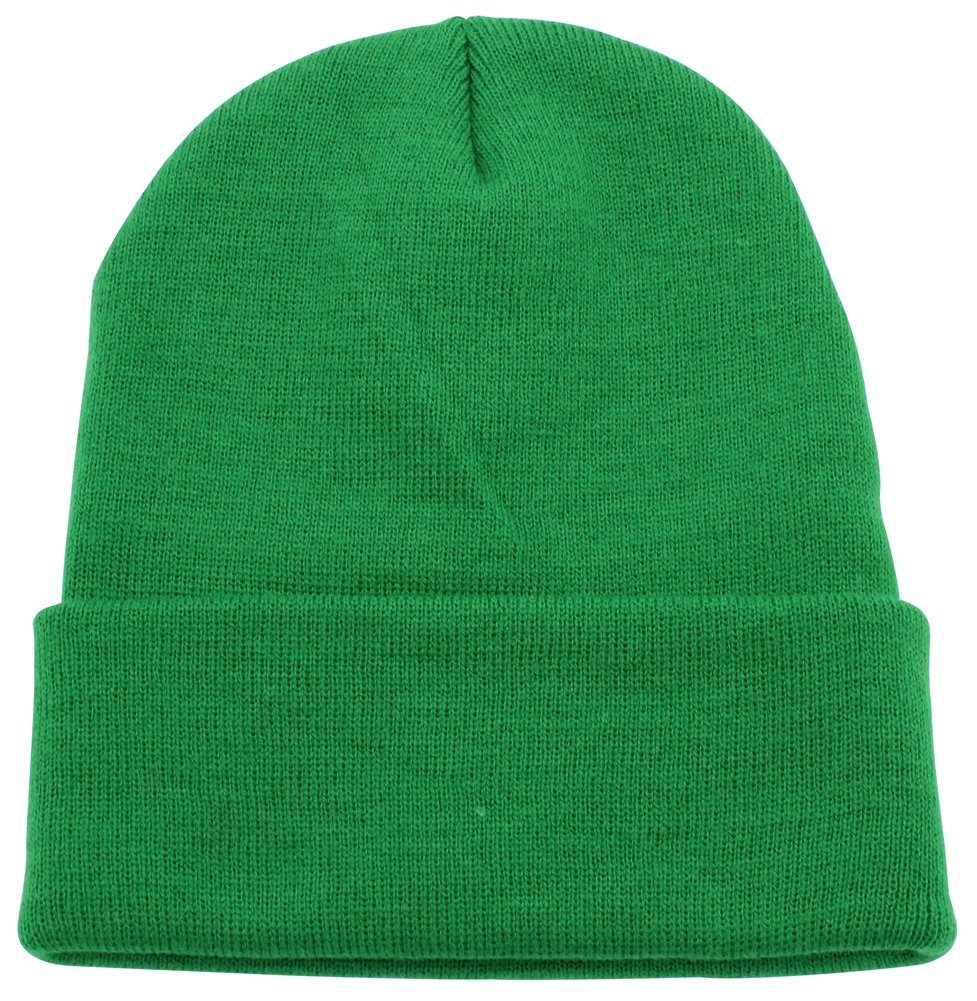Top Level Beanie Men Women - Unisex Cuffed Plain Skull Knit Hat Cap