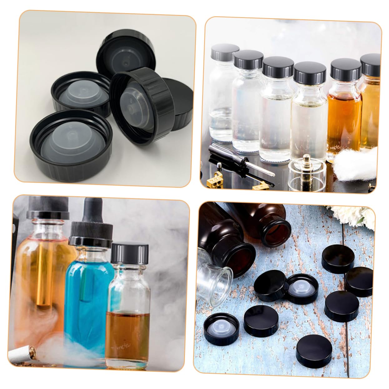 PRETYZOOM 4pcs Sealing Round Screw Caps for Brewing Wine Jugs and Bottles Tight Closure to Prevent Leakage and Maintain