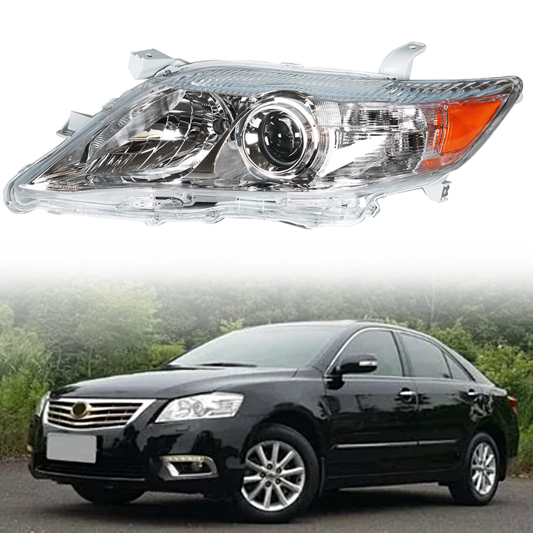 Photo 1 of GXYWADY Headlight Assembly Replacement for 2010 2011 10 11 Camry Headlight TO2502191 81150-06500 Left Driver Side