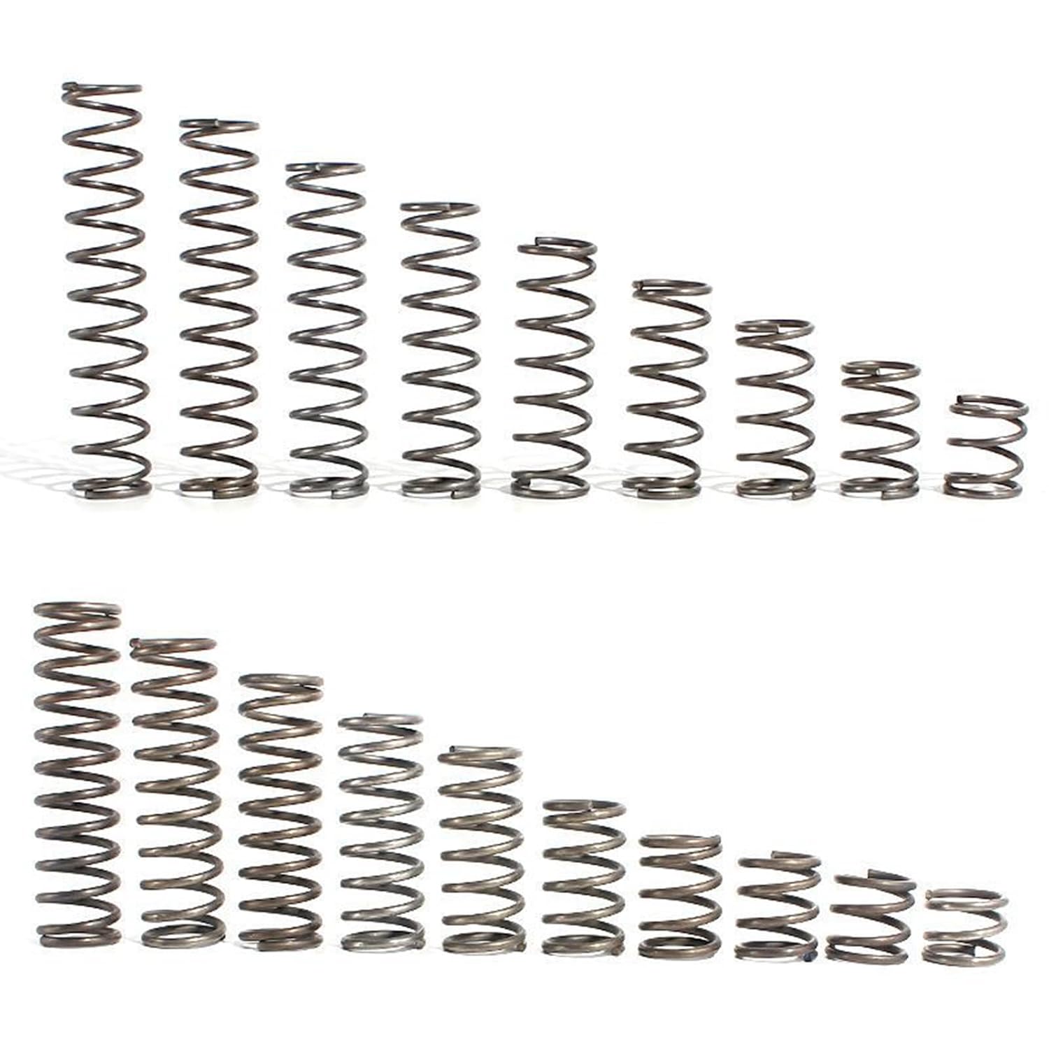 10 Pcs Compression Spring, Steel, 27mm OD, 1.2mm Wire Diameter, 50mm Free Length, Coil Extended Compressed(1.2 x 27 x 45mm)