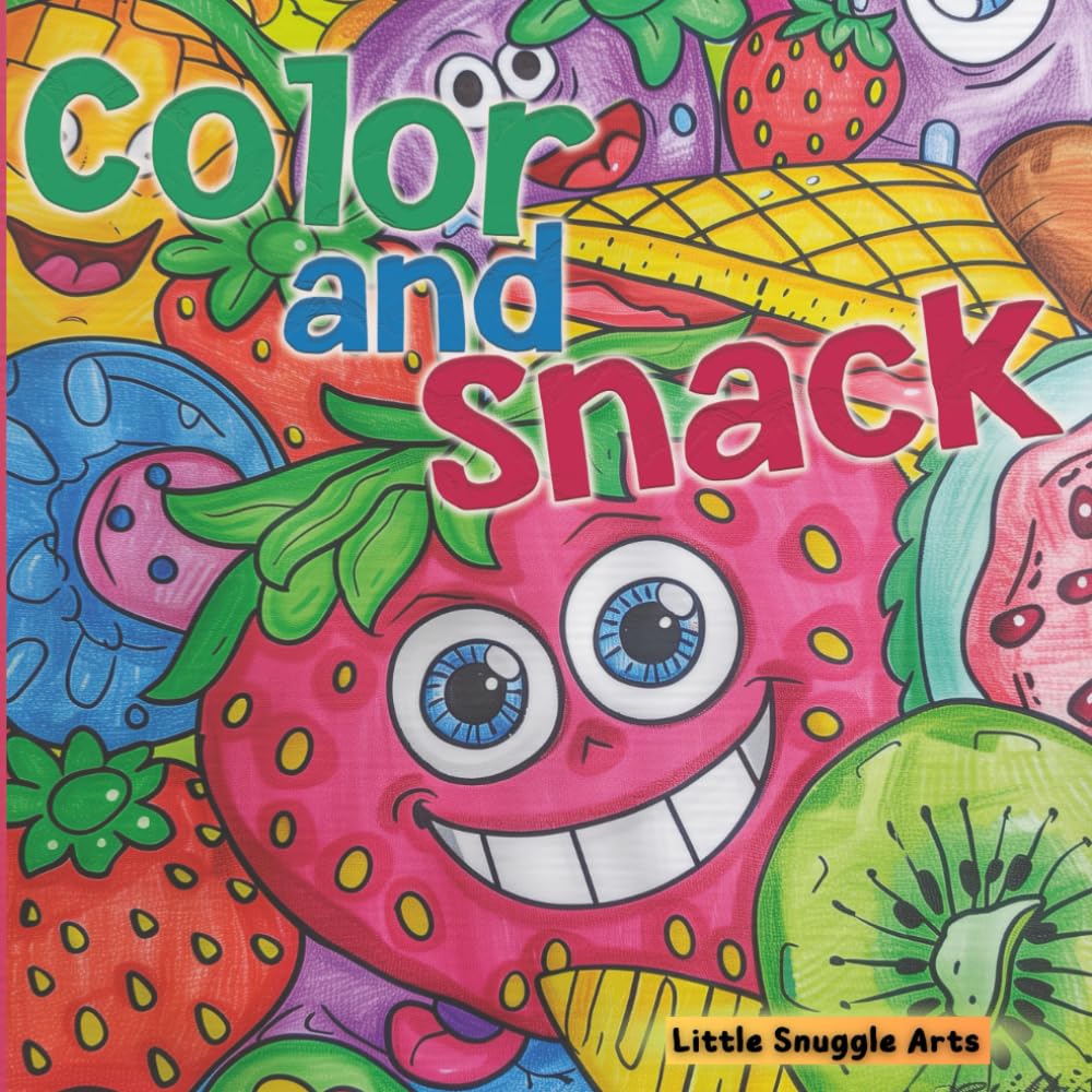 Color And Snack: A Fun Coloring Book for Toddlers