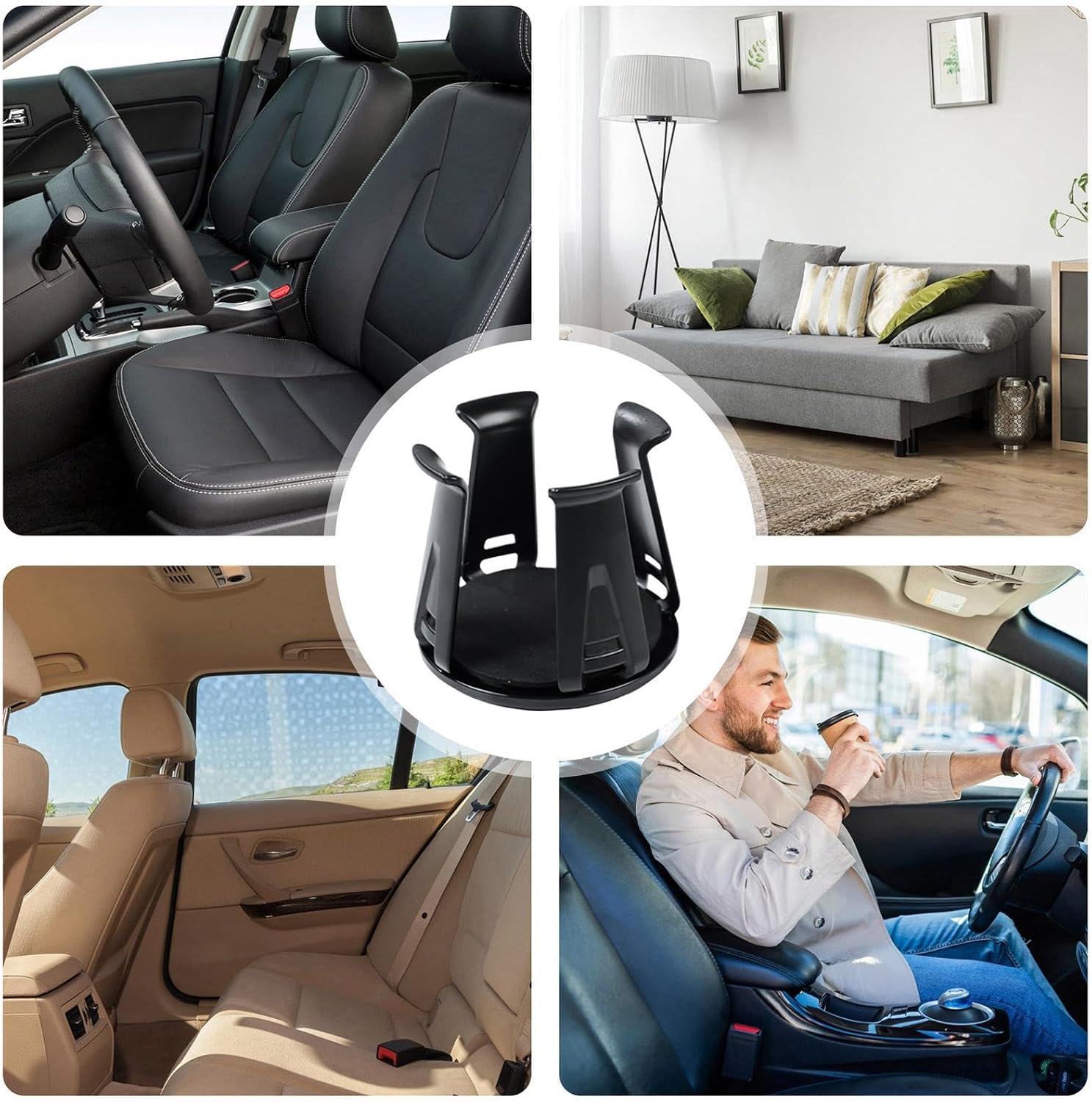 Drink Holder for Car Interior Accessories Adhesive Non-slip image 4