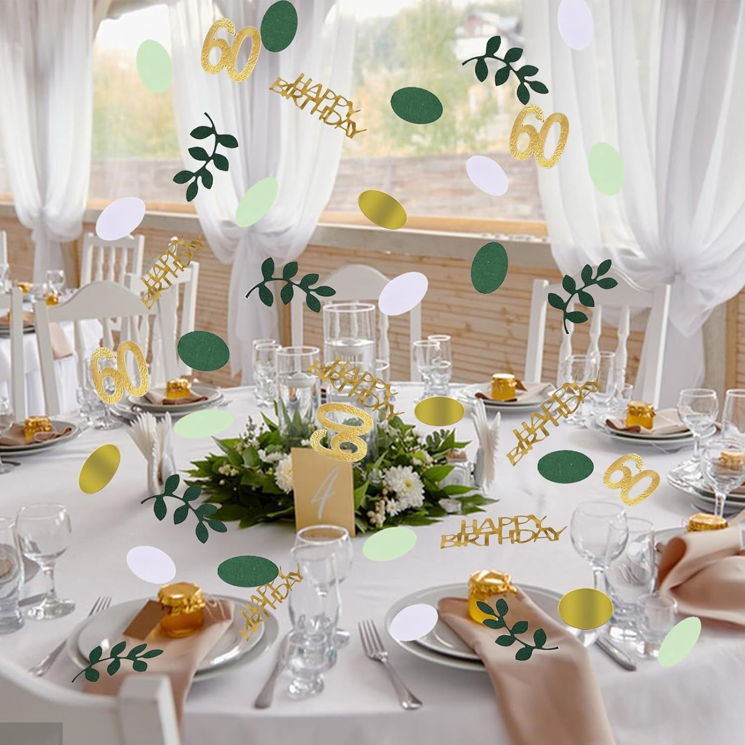 Goldrock Lot De 200 Confettis Verts Pour 18 Ans - Décoration