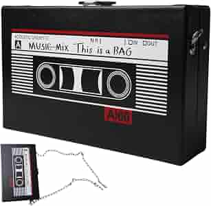 Borsa A Tracolla Donna Stile Retrò Anni '80-'90 – A Forma Di Radio, Piccola E Inclinata Per Feste A Tema E Uso Quotidiano