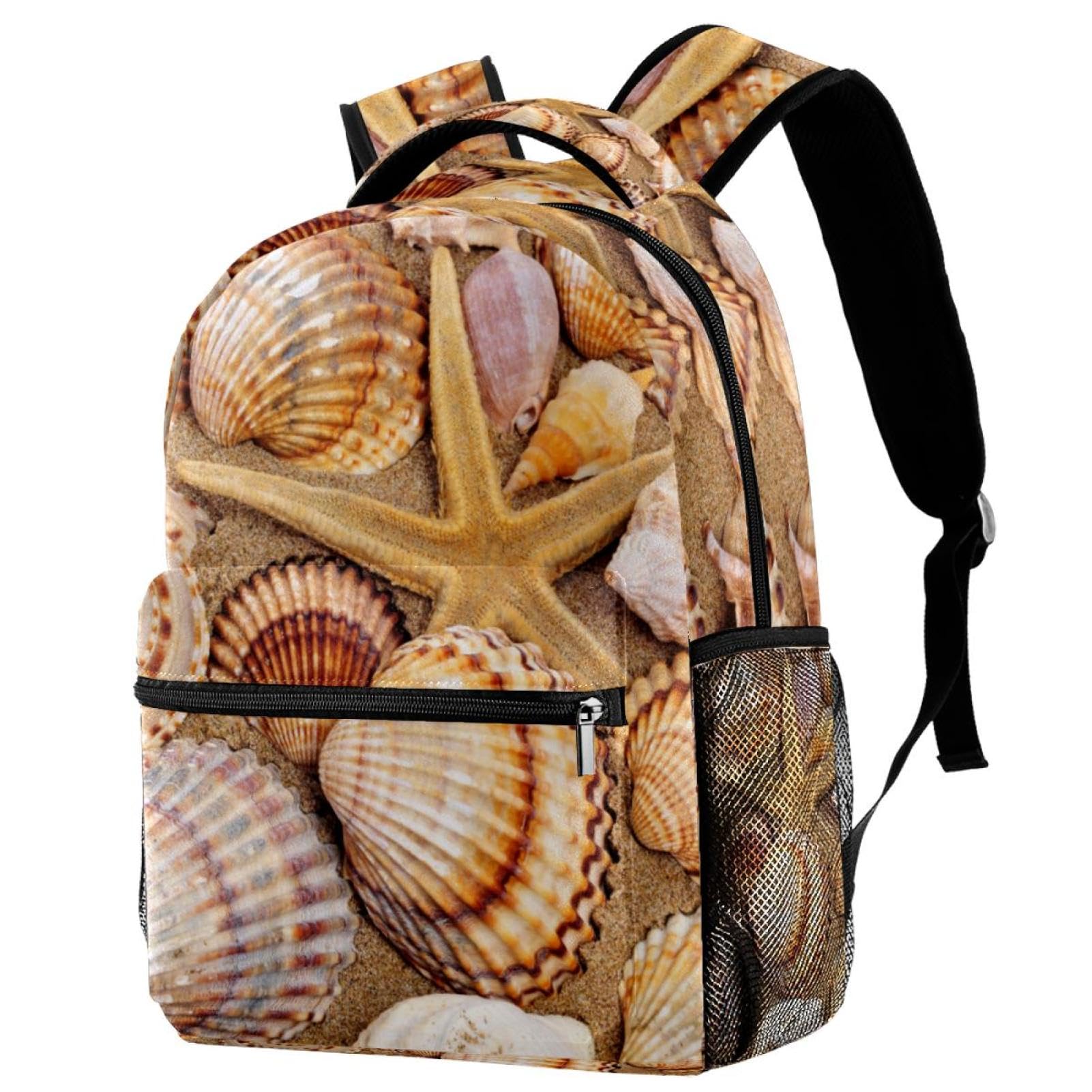 Sac à dos d'école coquillages pour ados et filles idéal pour la rentrée - 7