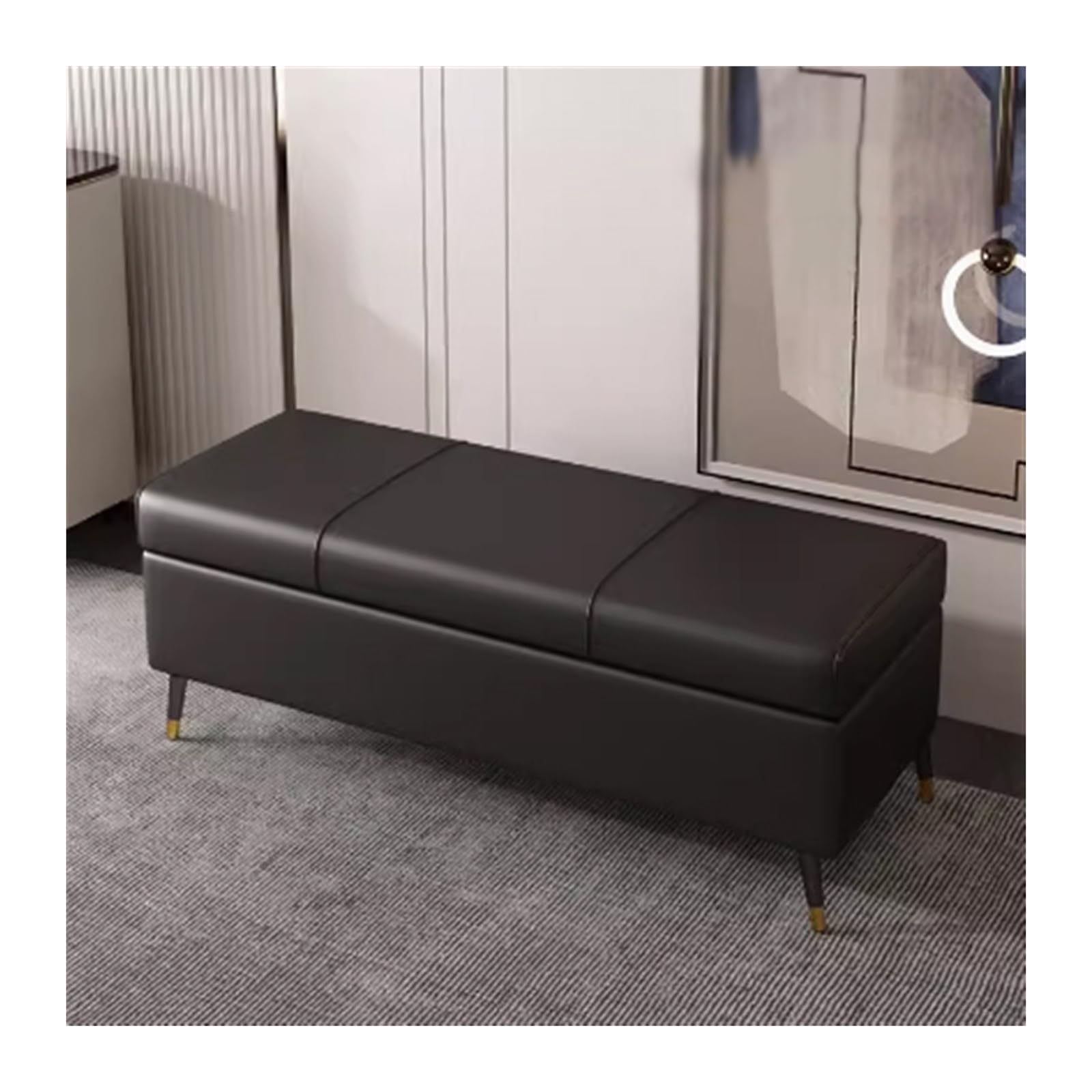 GYEQXKT Shoe Bench for Entryway, 160cm Storage Stool, Versatile for Doorway, Sofa & Bedside - Stylish and Functional Shoe Organizer for Home Use