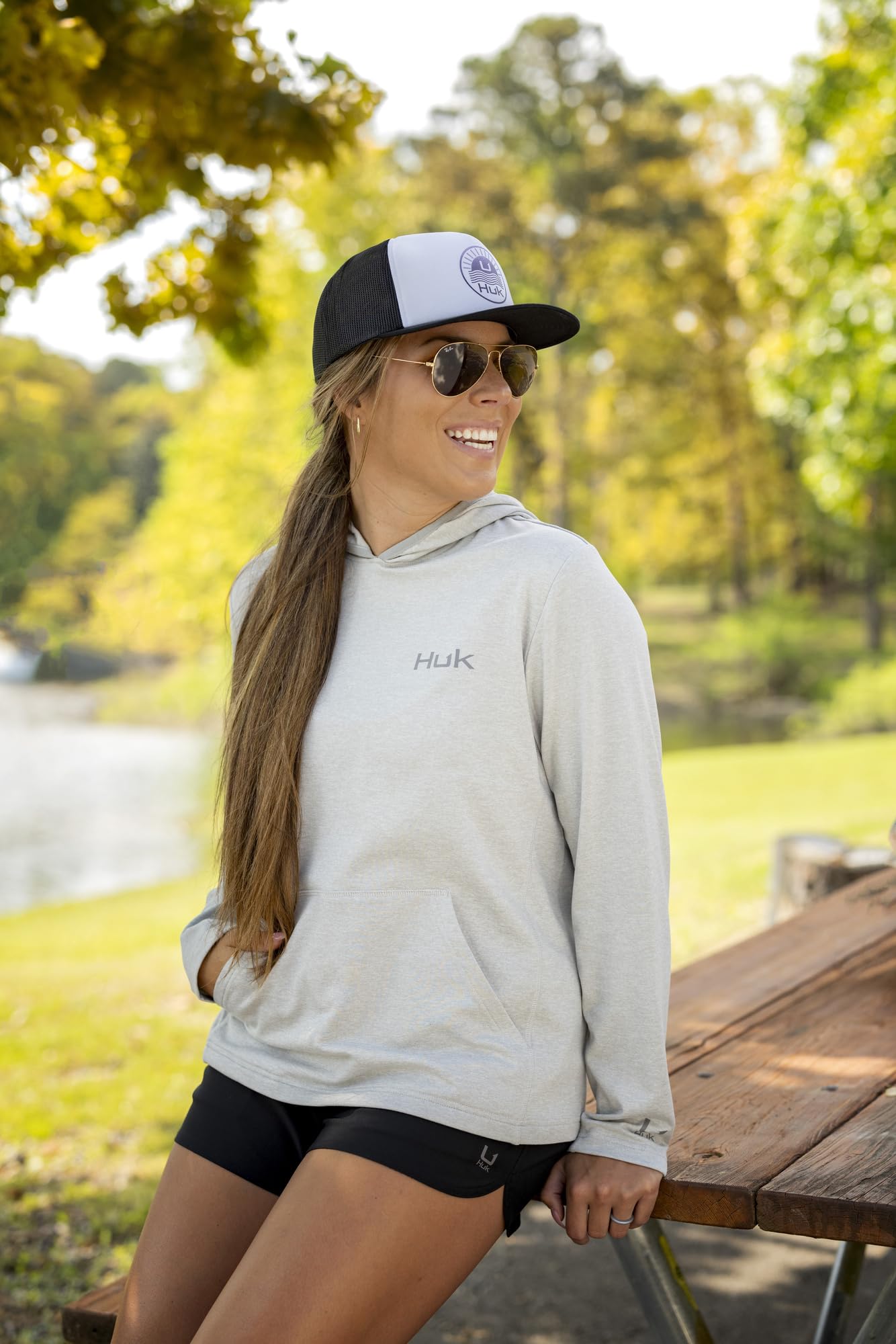 Haut à Capuche Huk Icon X – Femme – Camo – Performance – Taille XL