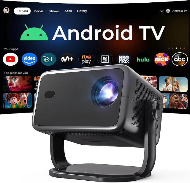 Proyector Inteligente 1080P Nativo 800 ANSI con Android 14