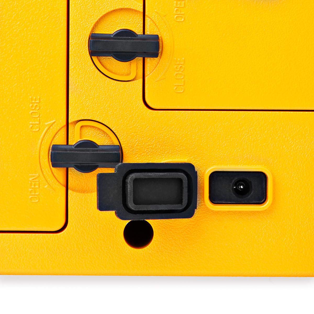 FM-Radio | Tisch Ausführumg | FM | Batteriebetrieben/Netzstromversorgung | Digital | 15 W | Monitorgröße: 2.2" | Blau-weiß Monitor | Bluetooth® | IPX5 | Tragegriff | Gelb/Schwarz