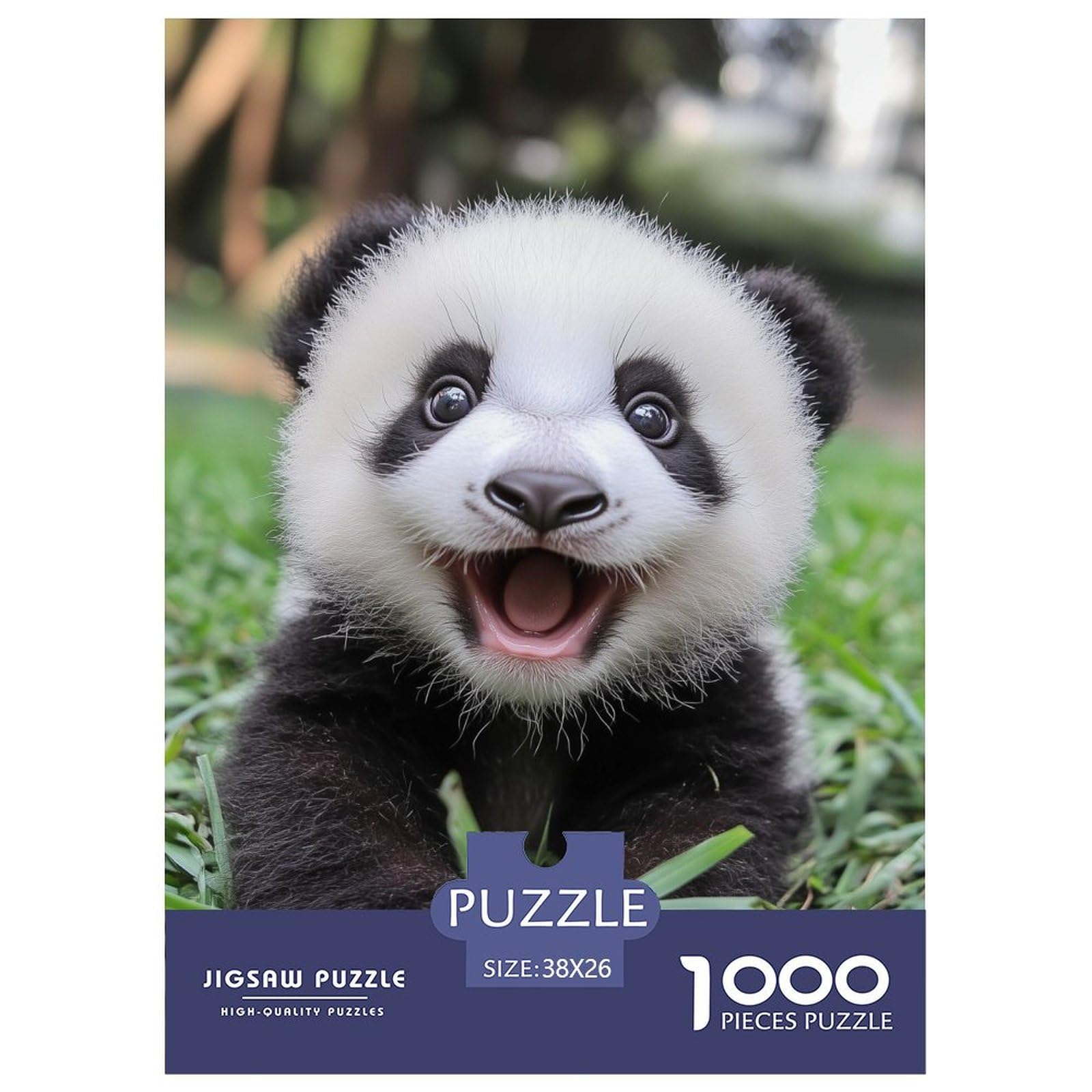 Puzzles Panda 1000 Piece Challenge Game for Adults,Cute Pet Impossible Jigsaw Puzzles 1000 Pieces Educational Games for Adults Or Families 38x26cm/1000pcs — image 1