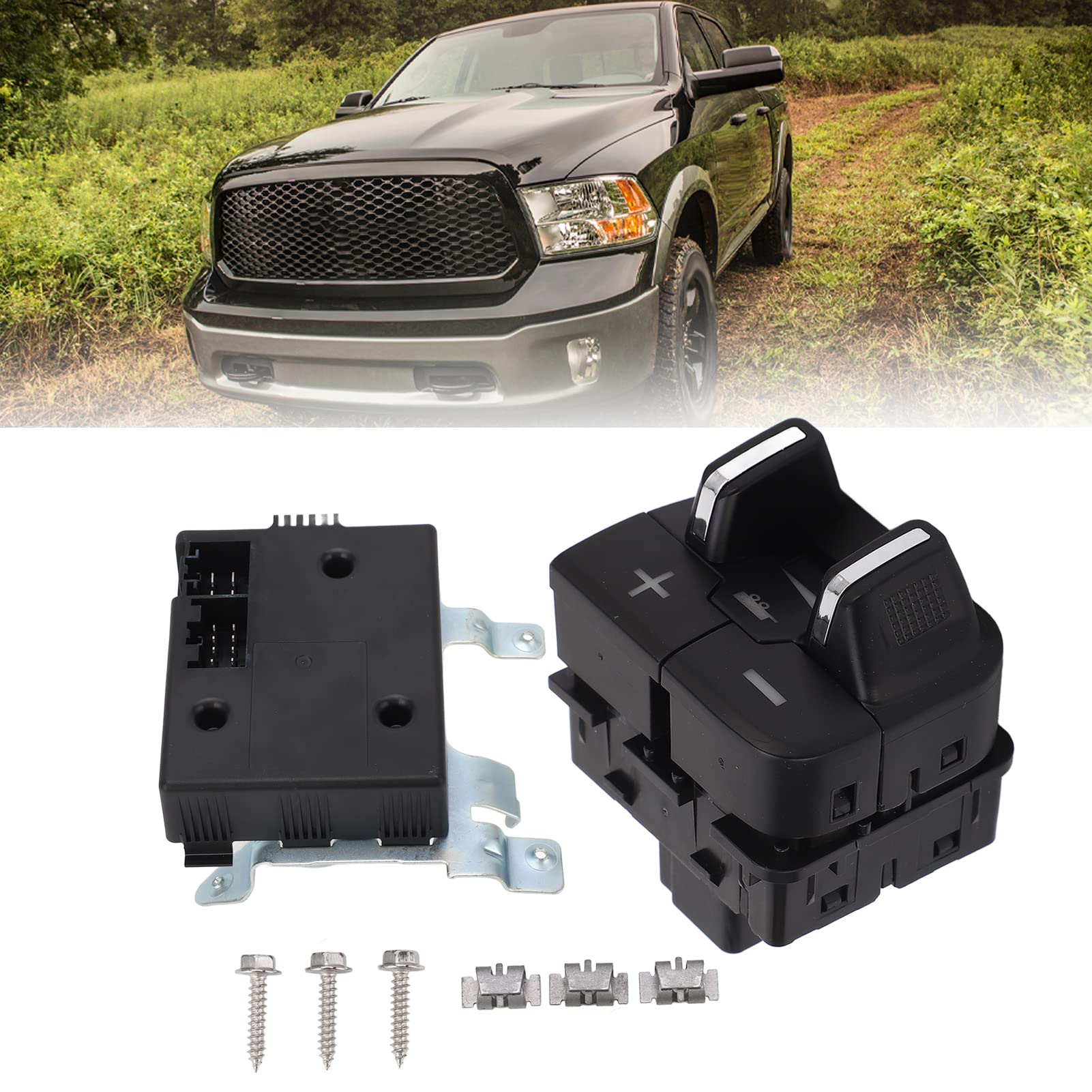Bediffer Conjunto de Módulo de Control de Freno de Remolque, Reemplazo Duradero para 1500 2013-2014, ABS de Hierro Negro, 1 Unidad