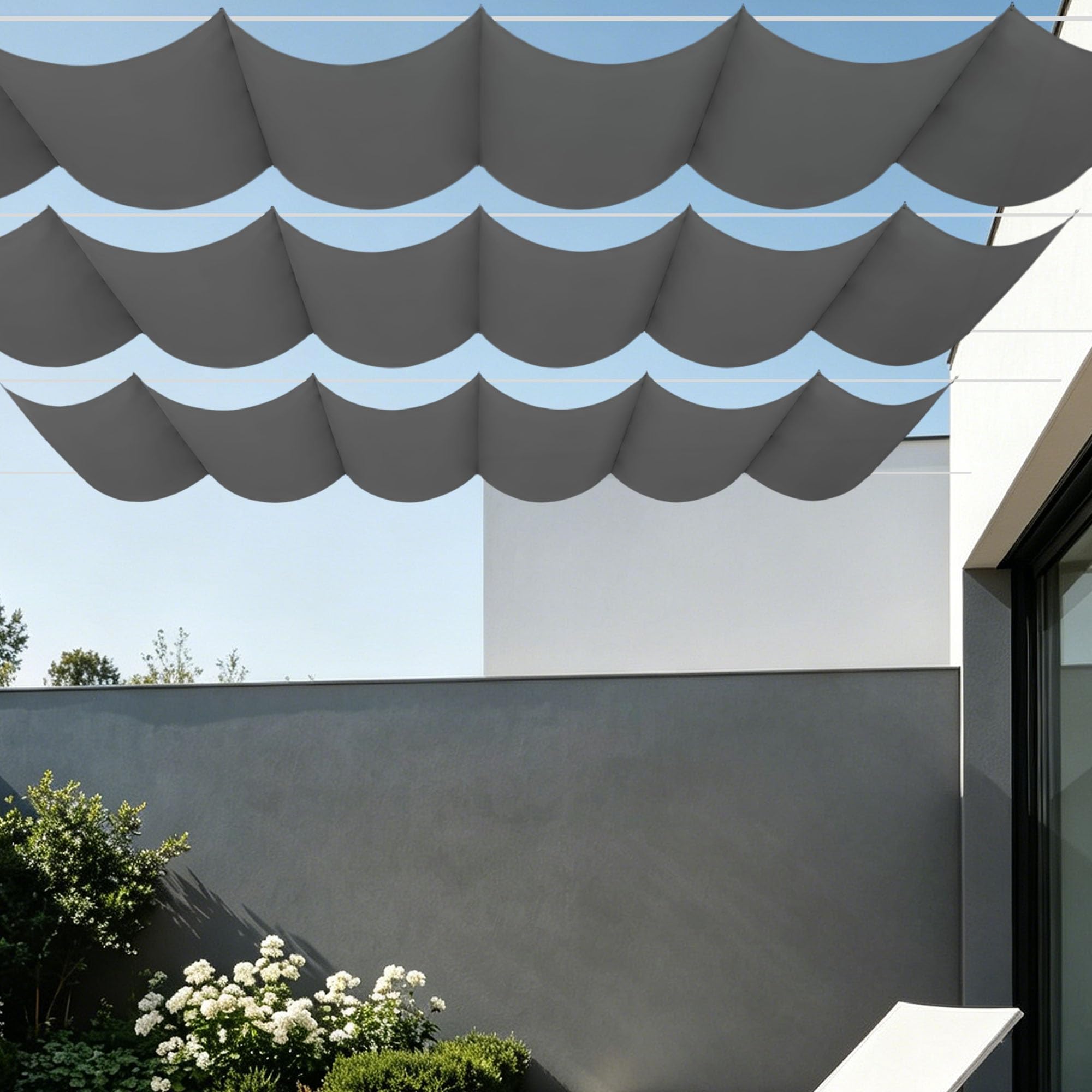 Voile d'ombrage rectangulaire 150x400 imperméable : fini la pluie et la chaleur sur la terrasse