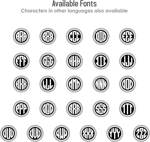 Miniatura 3 de Gemelos de oro personalizados - Gemelos con monograma grabados - Gemelos con monograma grabados - Regalo de novio de boda o padrinos de boda gemelos