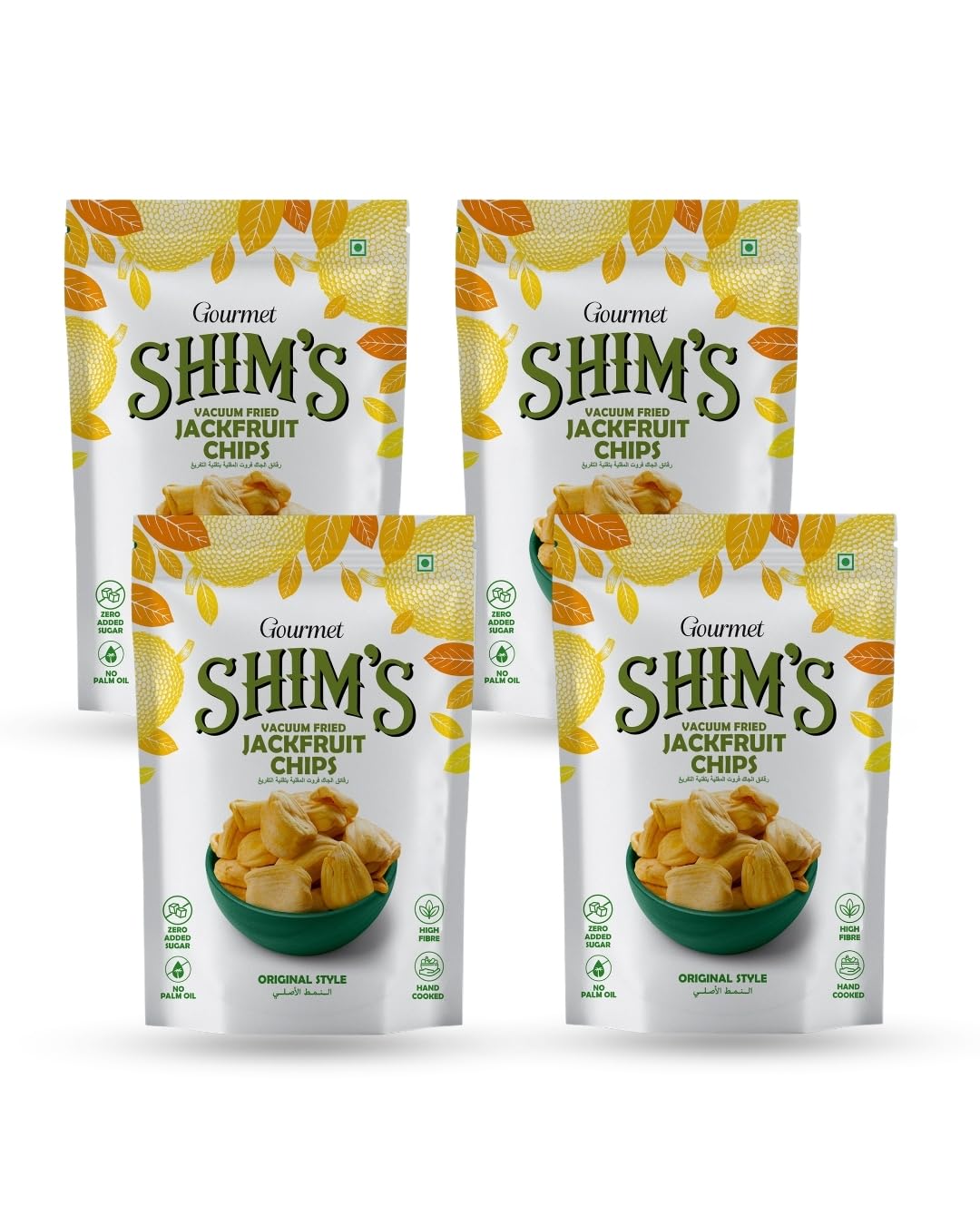 Shim's Vacuum Fried Jackfruit Chips| Authentic Kerala Flavor| 400g(pack of 4 x 100g)| Made with Organic Ripe Jackfruit| Naturally sweet| Zero added Sugar| No Palm Oil-image-34