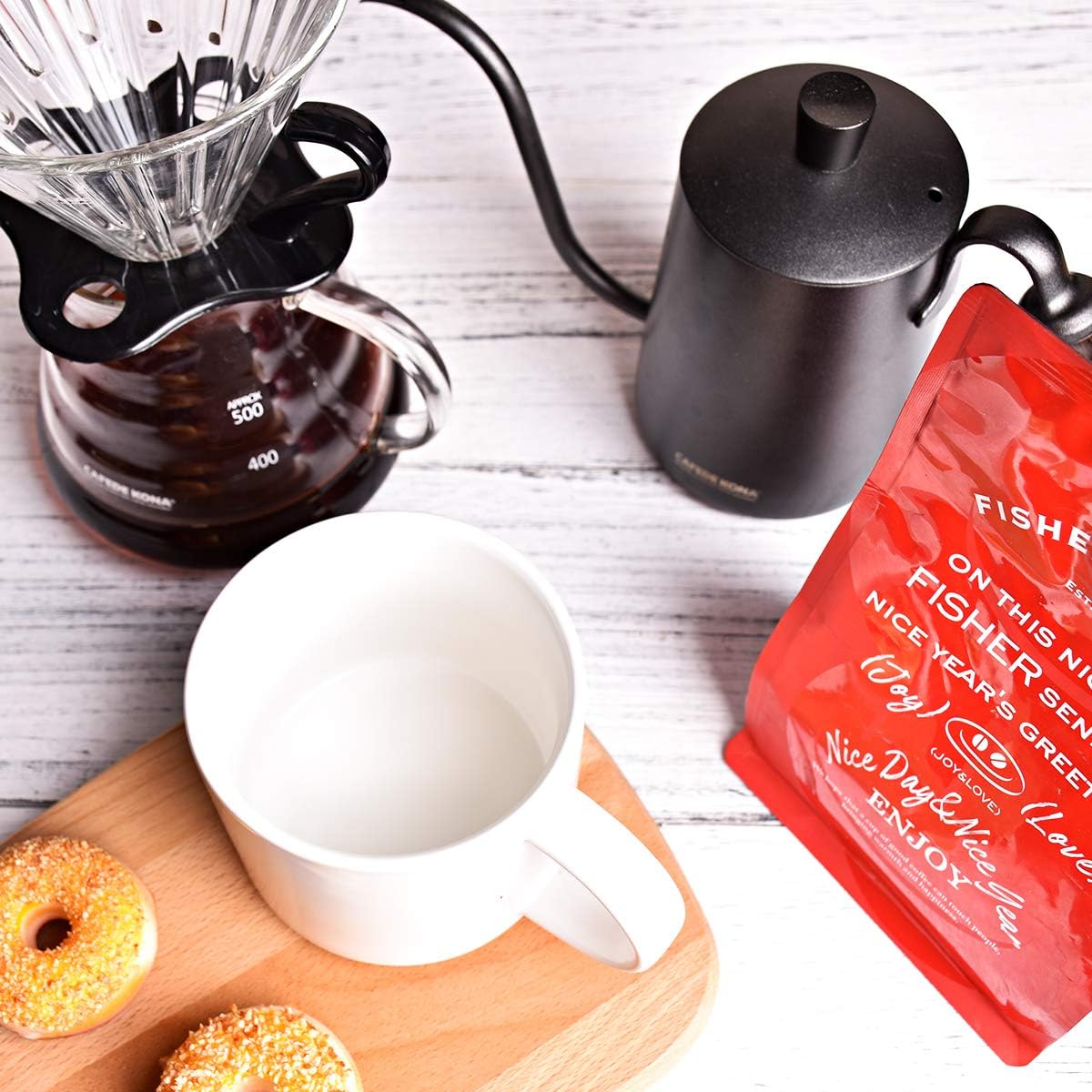 Bosmarlin Matte Ceramic Coffee Mug for Office and Home, 13 oz, Suitable for Dishwasher and Microwave(White, 1) - Image 6