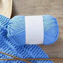 Fio macio para crochê, crochê - cores brilhantes, perfeito para cachecóis, xales, cobertores e roupas, azul