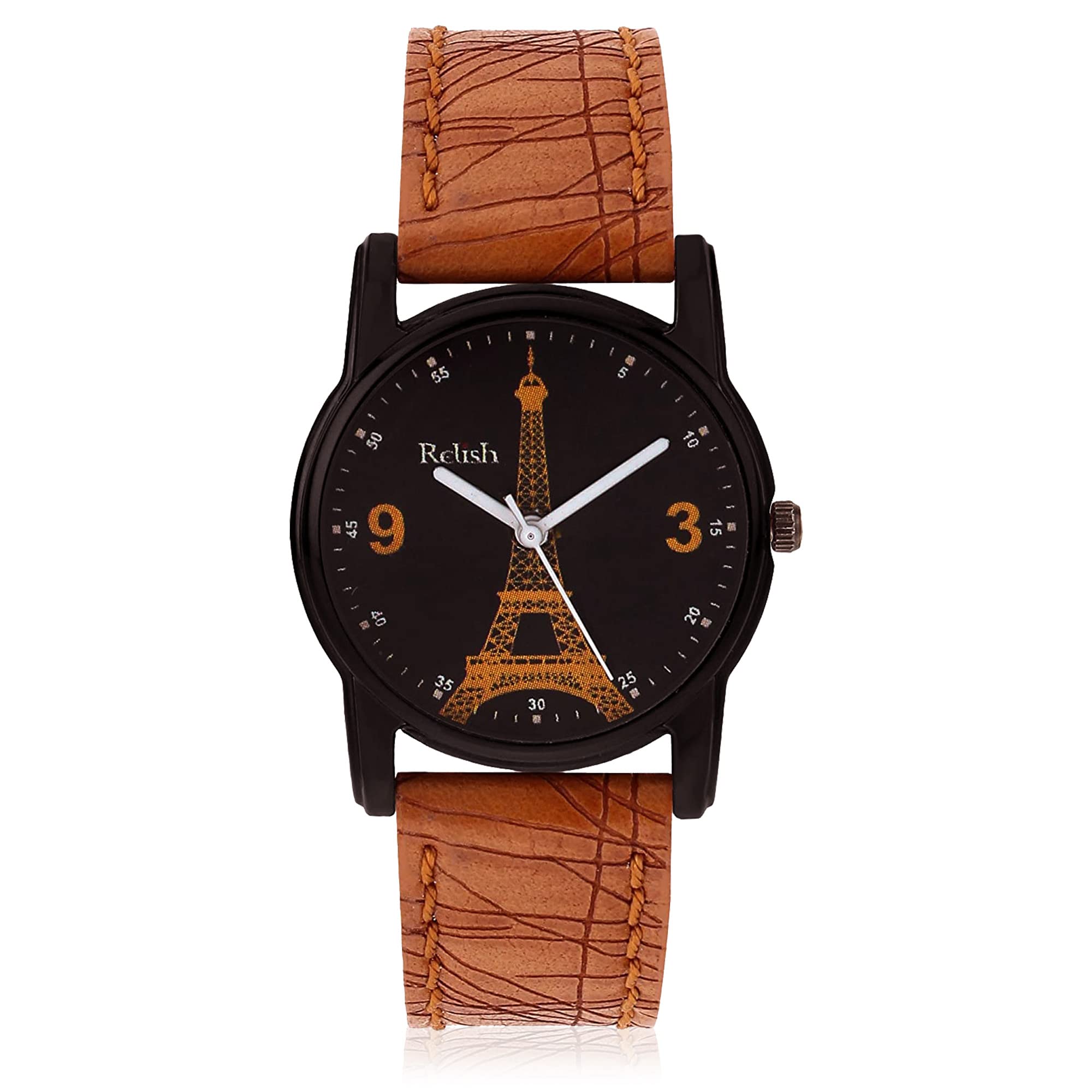 Relish Big Girls' Analog Eiffel Tower Black Dial Watches