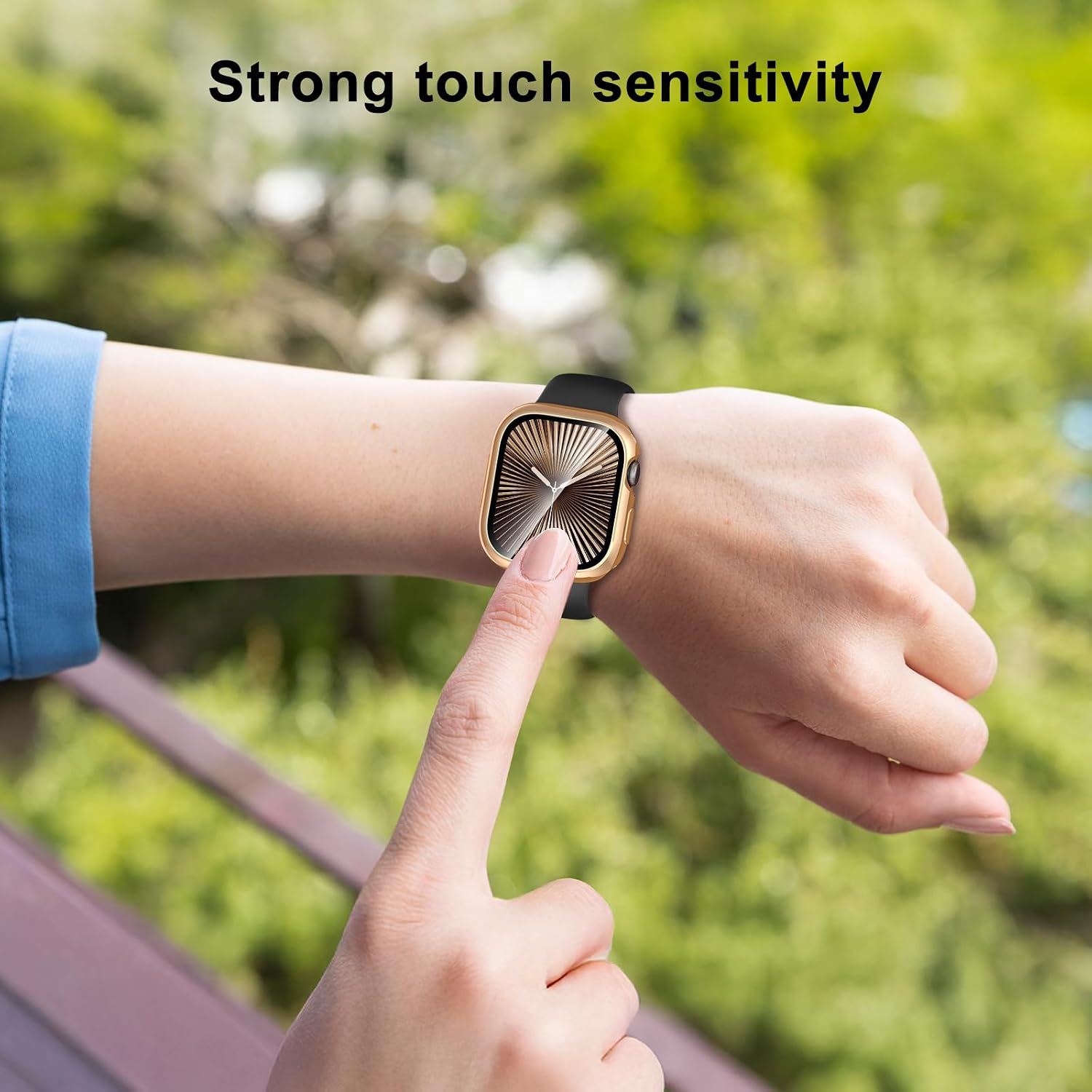 360° Waterproof Metal Case for Apple Watch Series 11/10 42mm | screen waterproof metal bumper case built-in glass screen protector full-coverage face cover pc back frame fit iwatch