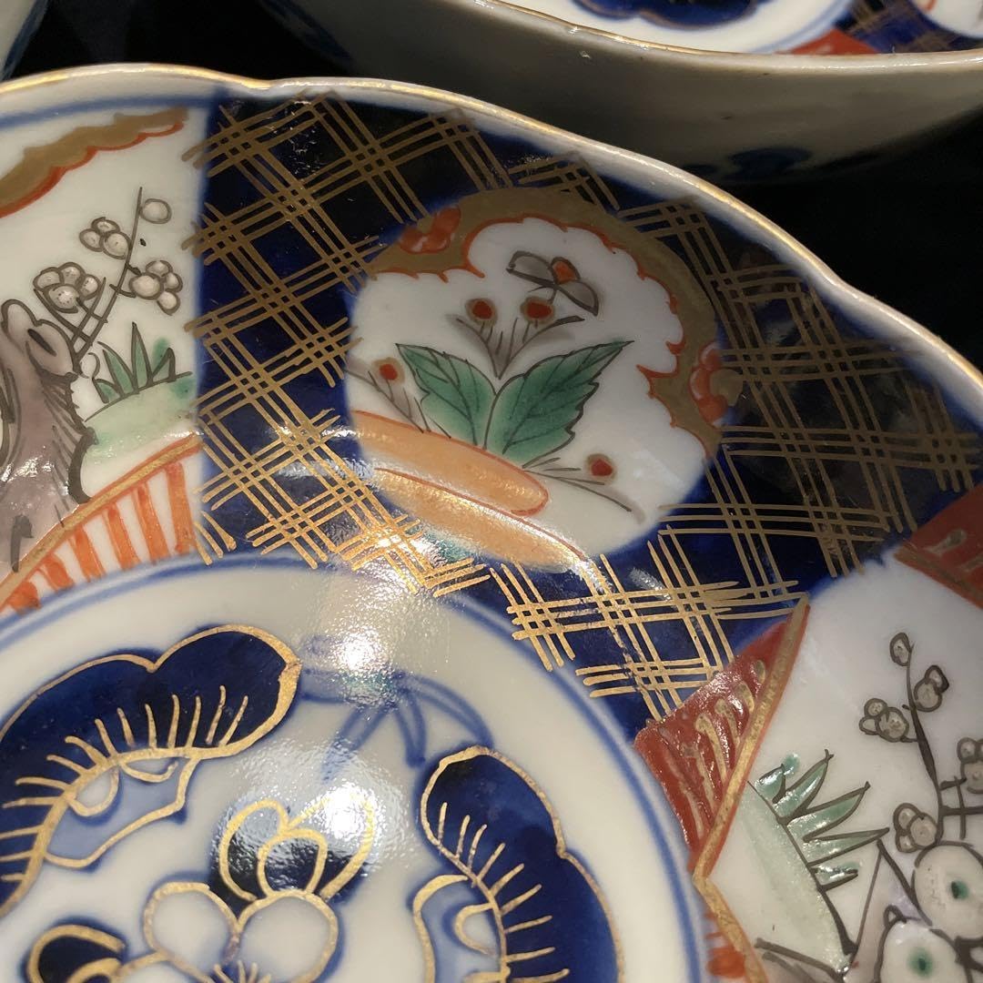 Amazon | 幕末?明治期古伊万里なます皿五客セット 時代物 骨董品 