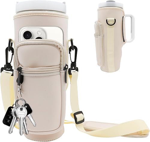 Atuyina Regalos para el día de la madre, bolsa transportadora para botella de agua de neopreno de 40 onzas, bolsa para botella de agua, accesorios