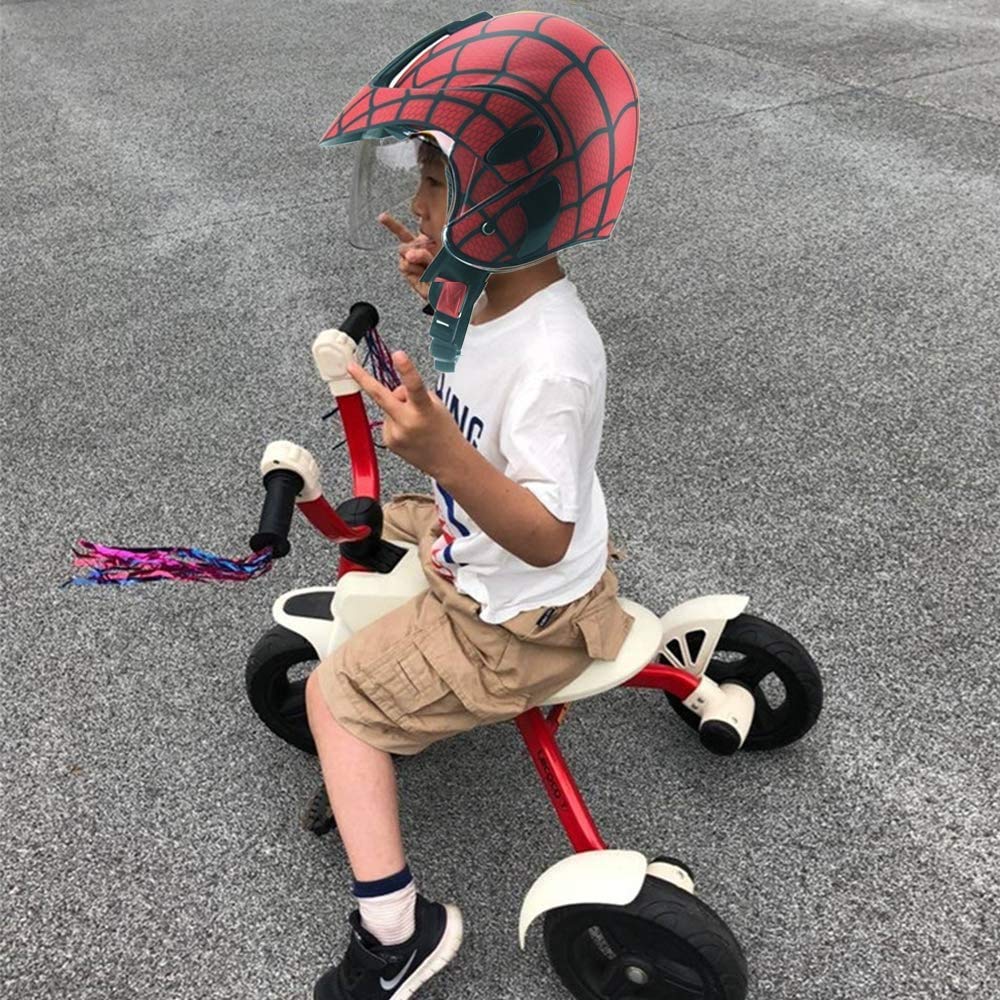 Casco da moto per bambini fuoristrada scooter e guanti 3-8 anni