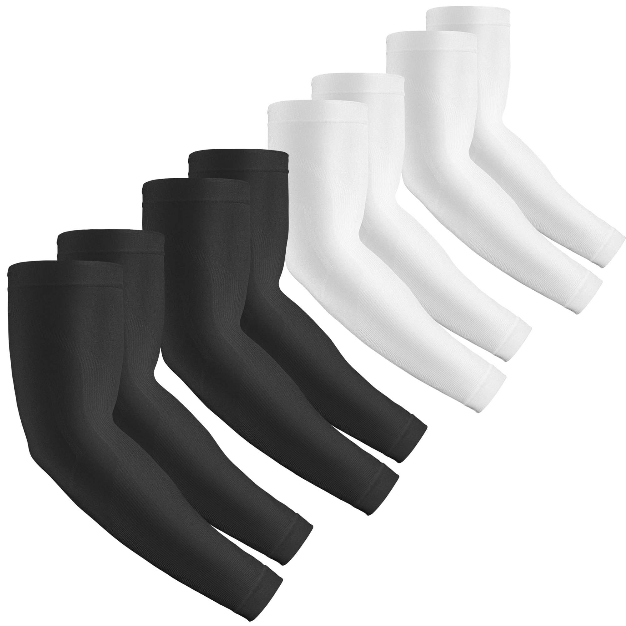 rescoto 2 Pairs UV Protection Cooling Arm Sleeves Compression Sun Sleeves for Men Women Youth, Tattoo Cover Up, UPF 50-picture-37
