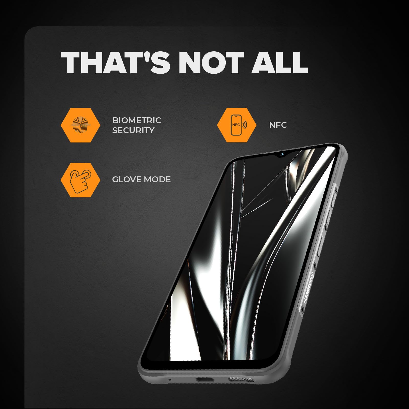 Hammer Blade Va 5G Smartphone ultra-rugged, IP69, 6000mAh, 6,56 pollici, 8GB di RAM integrata, 128/1T GB, Android 14, fotocamera da 50mpx, schermo Gorilla Glass, NFC, VoLTE