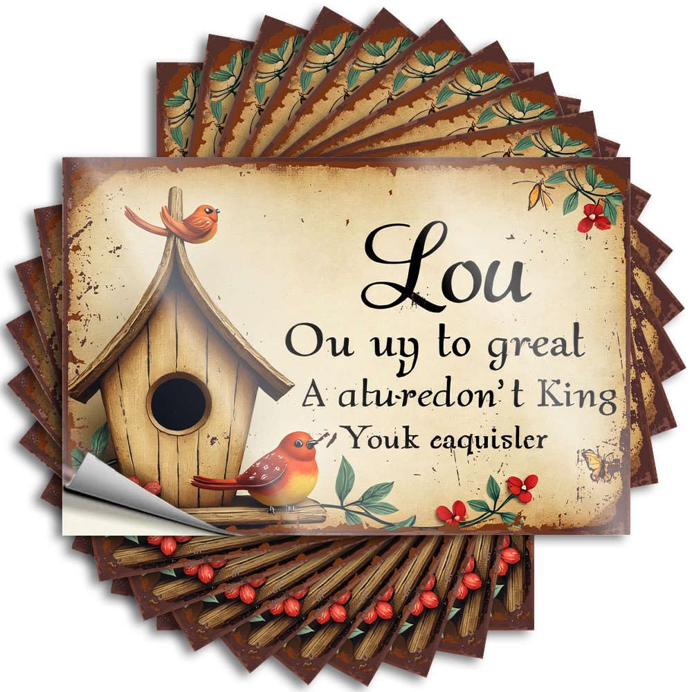 Fzfn Men's Colour Saying Fun, Motorcycle Bottle Little Bird, Big Adventure Awaits! | Life(6X9cm)