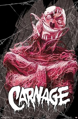 Miniatura 86 de Trends International Marvel Comics Carnage - Insane Wall Poster, 22.4L x 14.7W, Barnwood Framed Version Versión enmarcada Barnwood