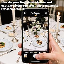 WELLIFE 350-Piece Silver Plastic Dinnerware Set - Disposable 10.25 Dinner Plates, 7.5 Dessert Plates, 9oz Silver Rim Cups & Cutlery for Weddings - 50 Guest Service - Elegant Disposable Silverware