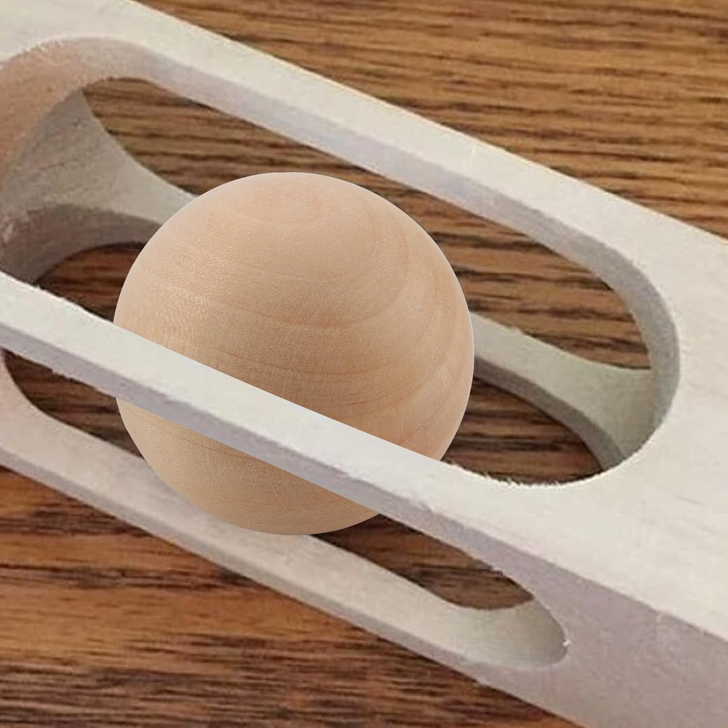 6 PCS 3 Inch Wood Balls, 7.5cm Unfinished Wooden Round Balls, Wood Spheres Hardwood Balls for Craft, Art Projects - Image 6