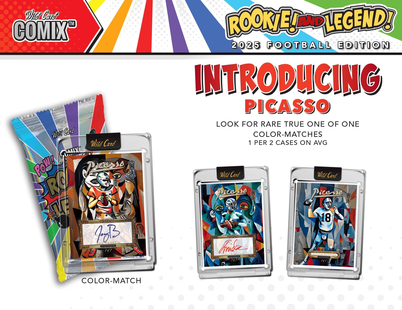 is wild card rare Amazon.com: 2025 Wild Card Comix Rookie And Legend Football Hobby Trading  Card Box (5 Encased Cards Per Box) : Collectibles & Fine Art