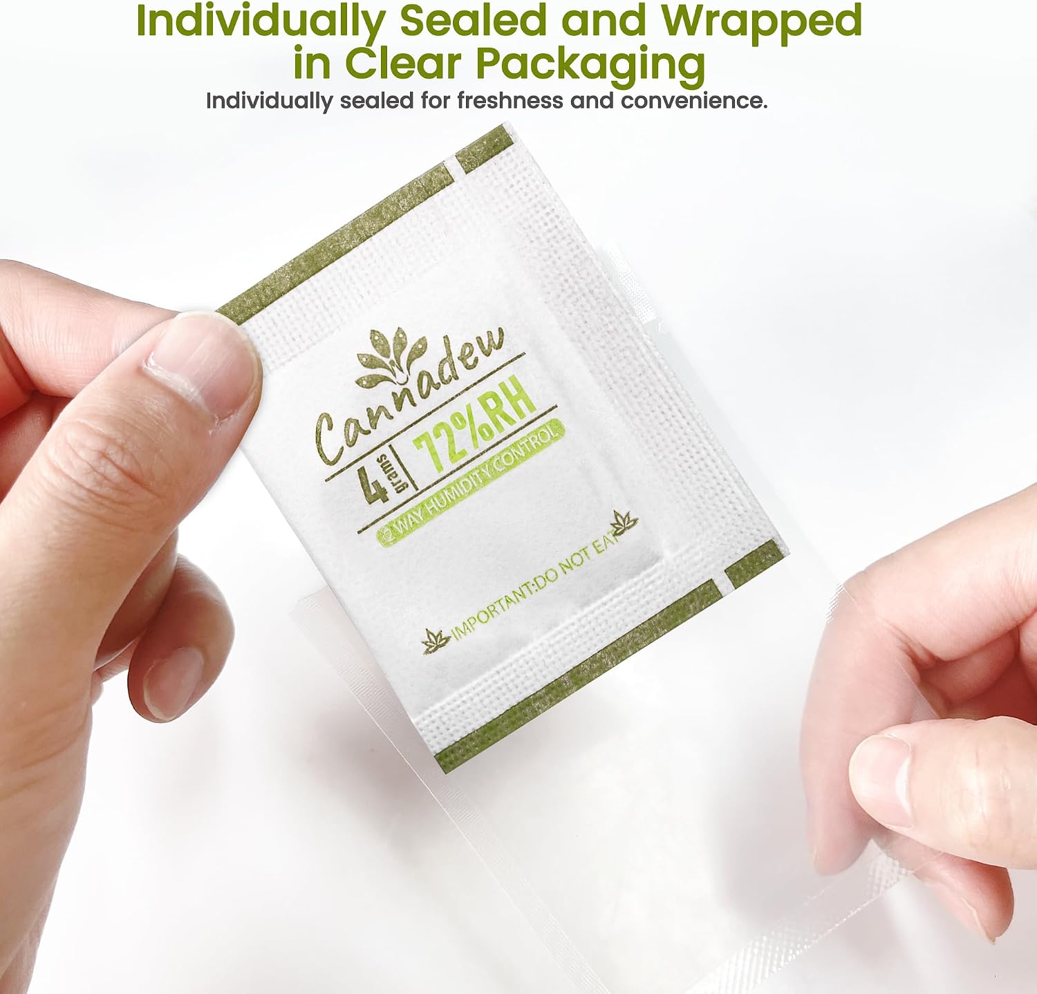 72% 4g (15pack) Humidity Packs Two-Way Humidity Control Pack - Moisture Absorbers & Hydration Packets for Curing and Storage
